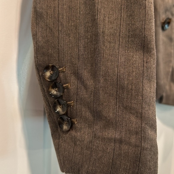 Merona Women's Brown 3-Button Blazer Size 14 - Picture 2 of 6